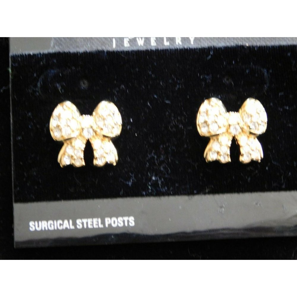 Swarovski Swan Bow Crystal Earrings